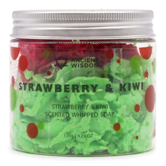 Aromatherapy Strawberry & Kiwi Whipped Soap 120g £6.99