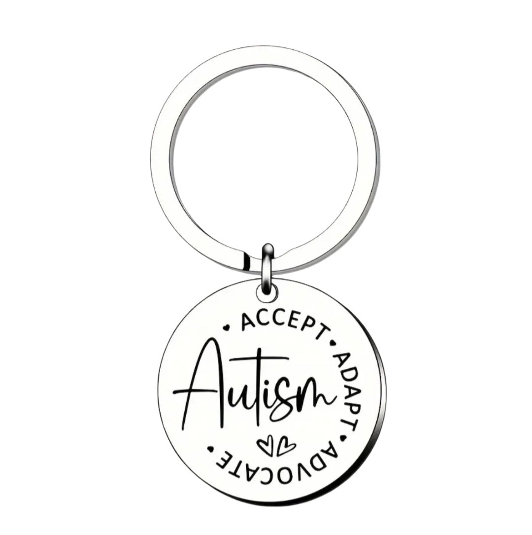 Autism Awareness Silver Keyring £2.50