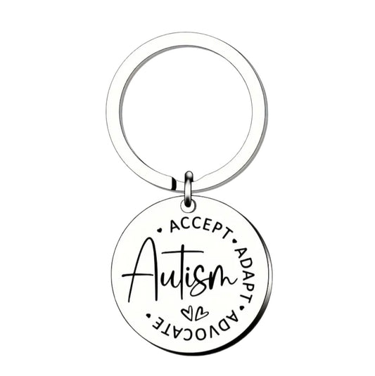 Autism Awareness Silver Keyring £2.50
